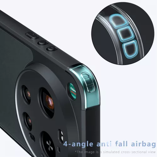 Techsuit - PureFrost MagSafe Ütésálló tok Ütésálló tok - Xiaomi 17 Ultra - Matt fekete