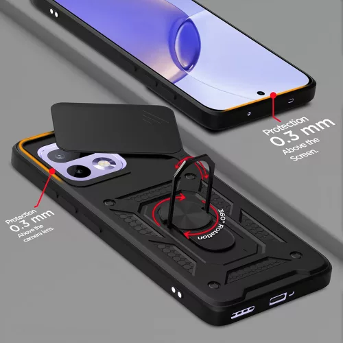 Techsuit - CamShield ütésálló tok - Realme 16 Pro - Fekete