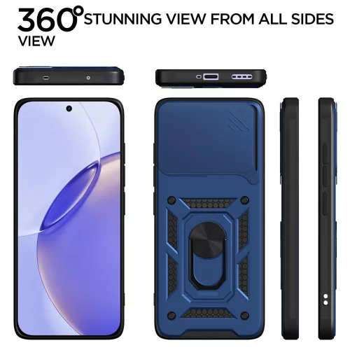 Techsuit - CamShield ütésálló tok - Realme 16 Pro - Kék