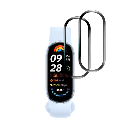 Techsuit - Nano Flex (2 pack) - Xiaomi Mi Band 9 / 9 NFC - Black