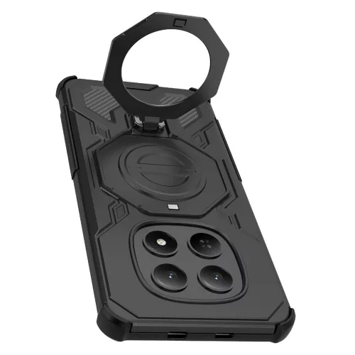 Techsuit - Carbon Shield PRO ütésálló tok - Xiaomi Redmi Note 15 5G / Poco M8 5G - Fekete
