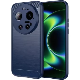 Techsuit - Carbon szilikon tok - Xiaomi 17 Ultra - Kék