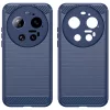 Techsuit - Carbon szilikon tok - Xiaomi 17 Ultra - Kék
