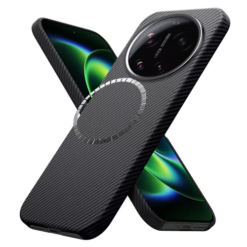 Techsuit - Aramid Fiber MagSafe tok - Xiaomi 17 Ultra - Fekete