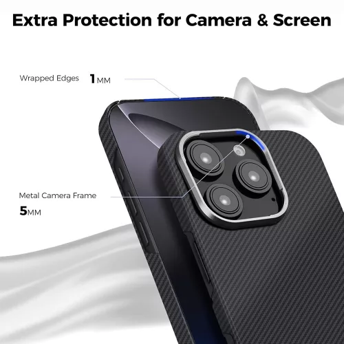 Techsuit - Aramid Fiber MagSafe tok - Xiaomi 17 Ultra - Fekete