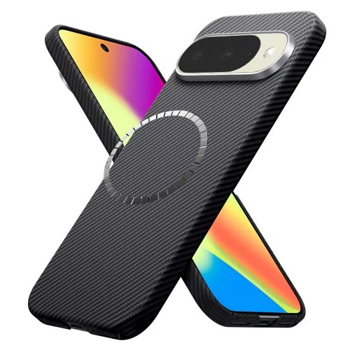 Techsuit - Aramid Fiber MagSafe tok - Google Pixel 10 / Pixel 10 Pro - Fekete