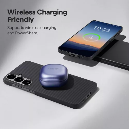 Techsuit - Aramid Fiber MagSafe tok - Google Pixel 10 / Pixel 10 Pro - Fekete