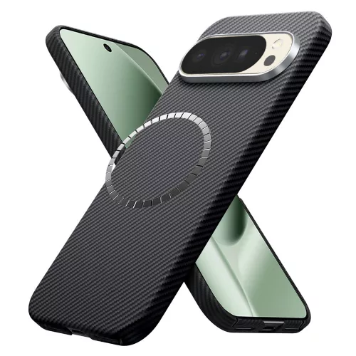 Techsuit - Aramid Fiber MagSafe tok - Google Pixel 10 Pro XL - Fekete