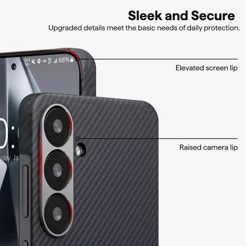Techsuit - Aramid Fiber MagSafe tok - Google Pixel 10 Pro XL - Fekete