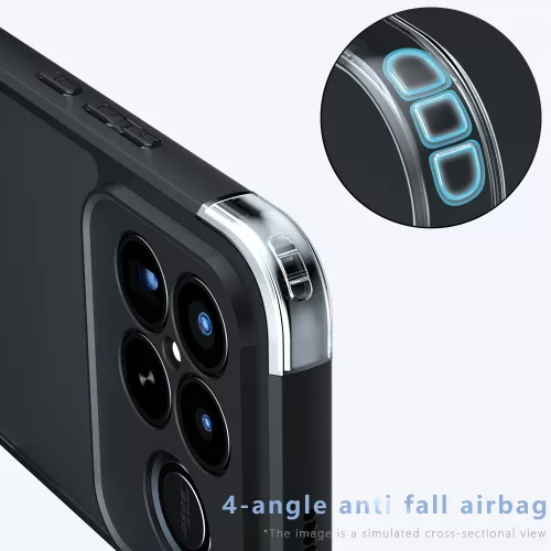 Techsuit - PureFrost MagSafe Ütésálló tok Ütésálló tok - Xiaomi Poco F8 Ultra - Matt fekete