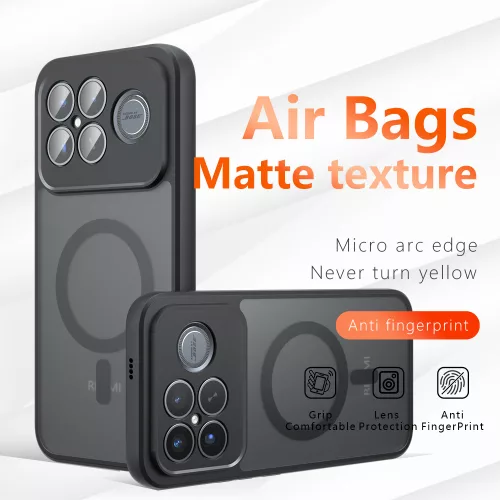 Techsuit - PureFrost MagSafe Ütésálló tok Ütésálló tok - Xiaomi Poco F8 Ultra - Matt fekete