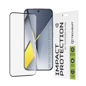   Techsuit - 111D Full Cover / Full Glue üvegfólia - Xiaomi Poco F8 Pro - Fekete