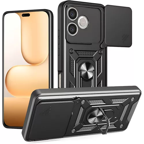 Techsuit - Camshield ütésálló tok - Honor 600 Lite - Fekete