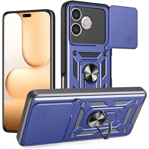 Techsuit - Camshield ütésálló tok - Honor 600 Lite - Kék