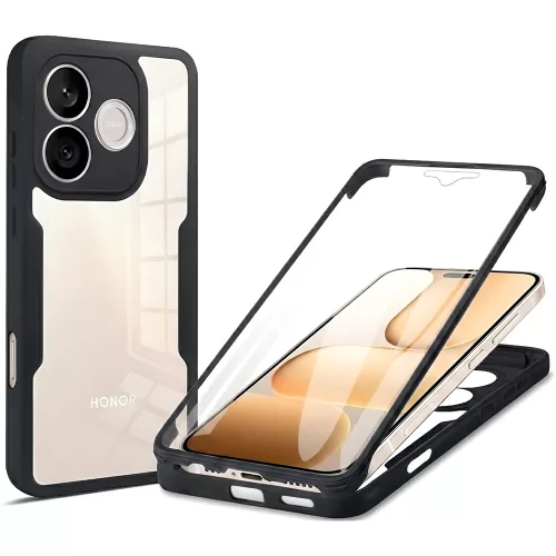 Techsuit - ColorVerse 360 tok kijelzővédővel - Honor 600 Lite - Fekete