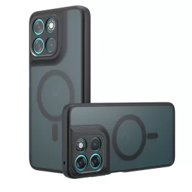   Techsuit - PureFrost MagSafe Ütésálló tok Ütésálló tok - Motorola Moto G77 / G67 - Matt fekete