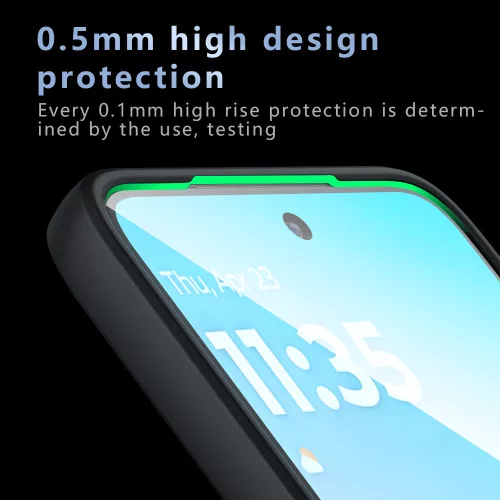 Techsuit - PureFrost MagSafe Ütésálló tok Ütésálló tok - Motorola Moto G77 / G67 - Matt fekete