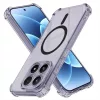 Techsuit - Shockproof Clear Silicone MagSafe - Xiaomi 17 - Smoke Black