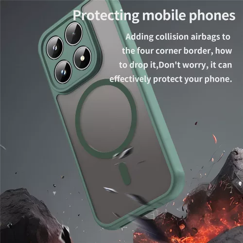 Techsuit - HaloFrost II MagSafe tok - Xiaomi 17 - Zöld