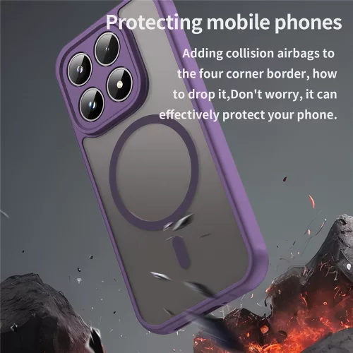 Techsuit - HaloFrost II MagSafe tok - Xiaomi 17 - Lila