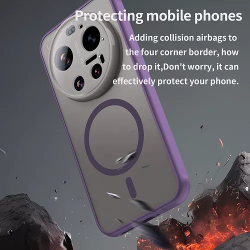 Techsuit - HaloFrost II MagSafe tok - Xiaomi 17 Ultra - Lila