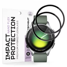   Techsuit - Nano Flex (2 pack) - Xiaomi Watch 5 (47mm) - Black