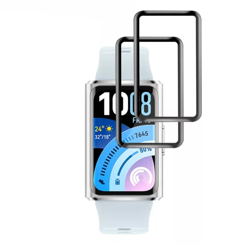 Techsuit - Nano Flex (2 pack) - Huawei Band 11 Pro - Black