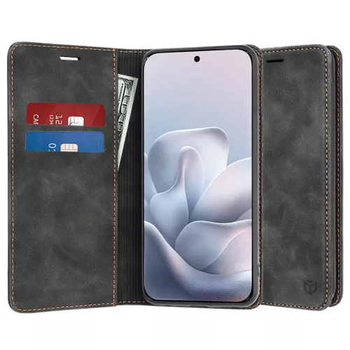 Techsuit - Confy Cover kinyitható tok - Motorola Edge 70 Fusion - Fekete
