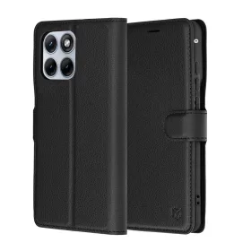   Techsuit - Leather Folio kinyitható tok - Motorola Edge 70 Fusion - Fekete