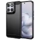 Techsuit - Carbon szilikon tok - Motorola Edge 70 Fusion - Fekete