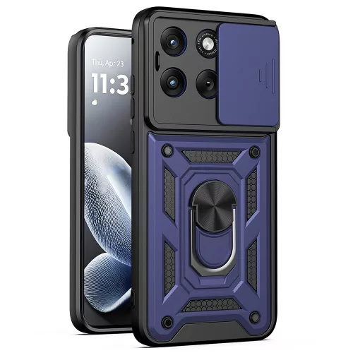 Techsuit - CamShield ütésálló tok - Motorola Edge 70 Fusion - Kék