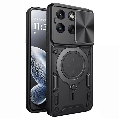 Techsuit - CamGuard Pro tok ütésálló tok - Motorola Edge 70 Fusion - Fekete