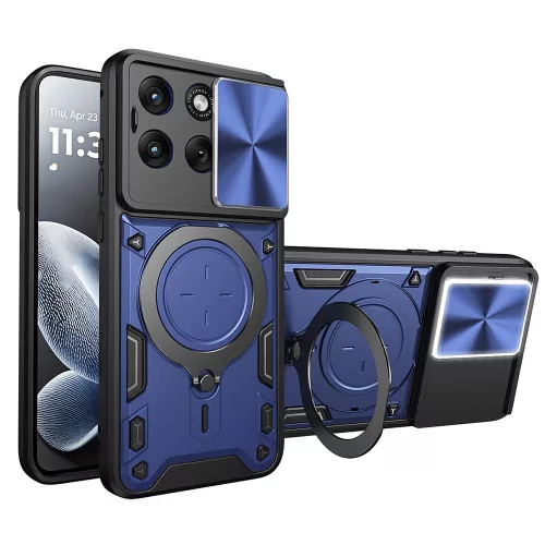 Techsuit - CamGuard Pro tok ütésálló tok - Motorola Edge 70 Fusion - Kék