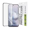 Techsuit - 111D Full Cover / Full Gliue 3D hajltott kijelzőre üvegfólia - Motorola Edge 70 Fusion - Fekete