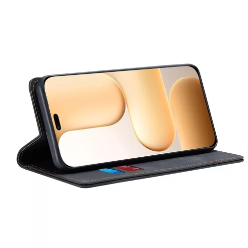 Techsuit - Confy Cover kinyitható tok - Honor 600 Lite - Fekete