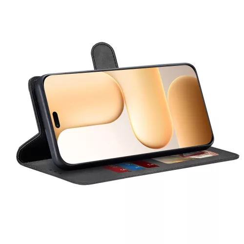 Techsuit - Diary Book kinyitható tok - Honor 600 Lite - Fekete