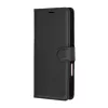 Techsuit - Leather Folio kinyitható tok - Honor 600 Lite - Fekete