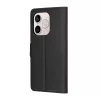 Techsuit - Leather Folio kinyitható tok - Honor 600 Lite - Fekete