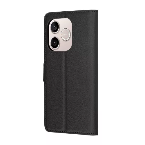 Techsuit - Leather Folio kinyitható tok - Honor 600 Lite - Fekete