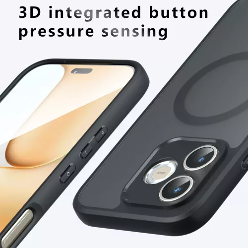 Techsuit - PureFrost MagSafe Ütésálló tok Ütésálló tok - Honor 600 Lite - Matt fekete