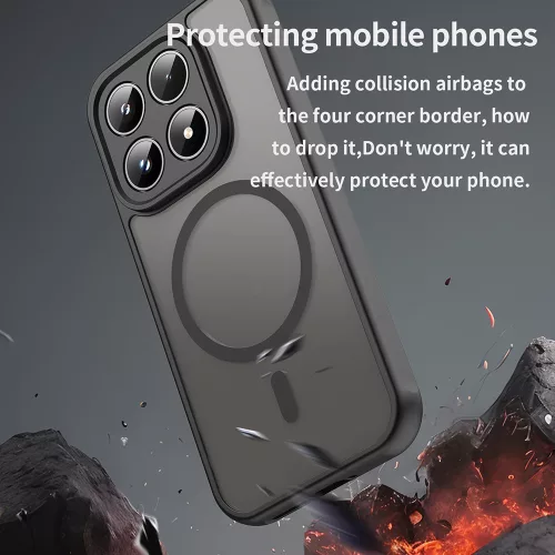 Techsuit - HaloFrost II MagSafe tok - Honor 600 Lite - Fekete