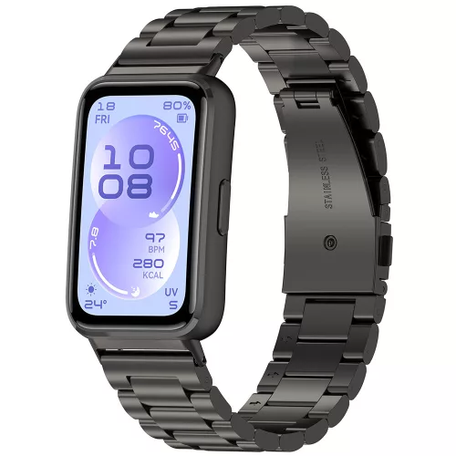 Techsuit - Watchband (W010) - Huawei Band 11 / Band 11 Pro - Black