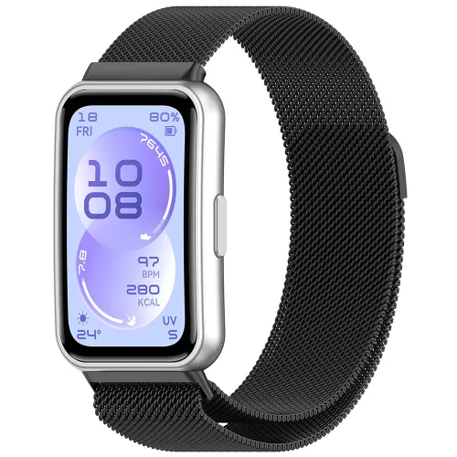 Techsuit - Watchband (W009) - Huawei Band 11 / Band 11 Pro - Black