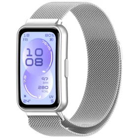   Techsuit - Watchband (W009) - Huawei Band 11 / Band 11 Pro - Silver