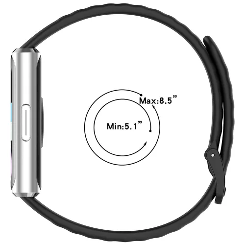 Techsuit - Watchband (W082) - Huawei Band 11 / Band 11 Pro - Black