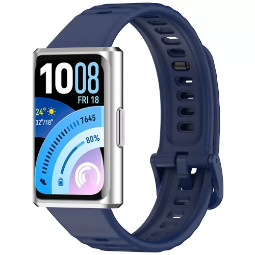 Techsuit - Watchband (W082) - Huawei Band 11 / Band 11 Pro - Navy Blue
