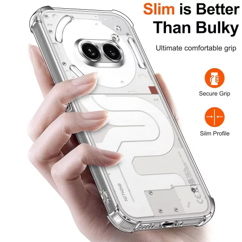 Techsuit - Shockproof Átlátszó Ütésálló Szilikon tok - Nothing Phone (4a) - Átlátszó