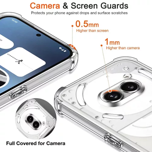 Techsuit - Shockproof Átlátszó Ütésálló Szilikon tok - Nothing Phone (4a) Pro - Átlátszó