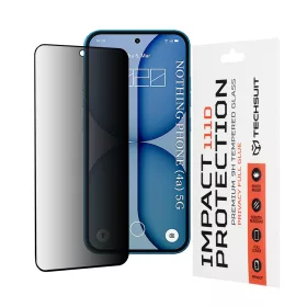   Techsuit - 111D Privacy betekintésgátló üvegfólia - Nothing Phone (4a) - Fekete