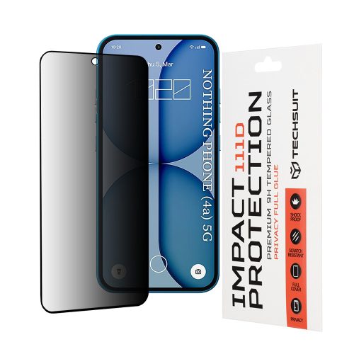 Techsuit - 111D Privacy Full Glue - Nothing Phone (4a) - Black